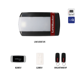 Pohon LiftMaster LM100EVX pro sekční vrata do 190 kg s myQ