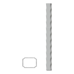 Uzavřený profil 50x40x2 mm S235 zdobený