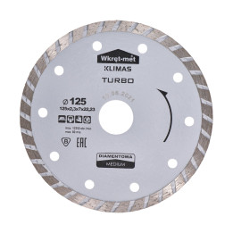 Turbo diamantový kotouč 125 x 2,3 x 22 mm
