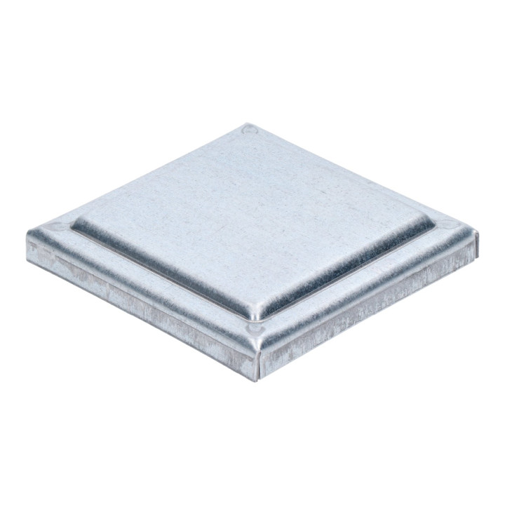 Stříška plechová plochá, pozinkovaná, 100x100x1,5 mm