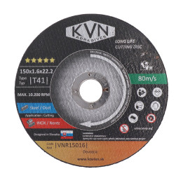 Řezný kotouč profesionální na nerez, 150 x 1,6 x 22,2 mm