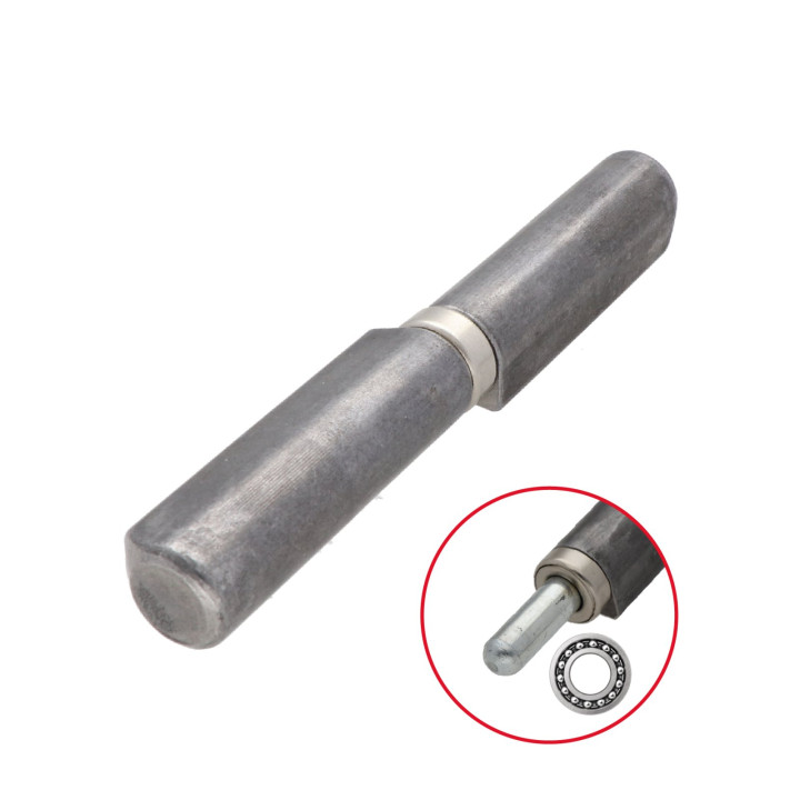 Pant dvoudílný 140x18mm s ložiskem, pozinkovaný trn