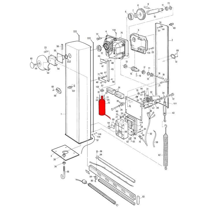 WA01R07 Elektromotor pre WIL6, WIDEL