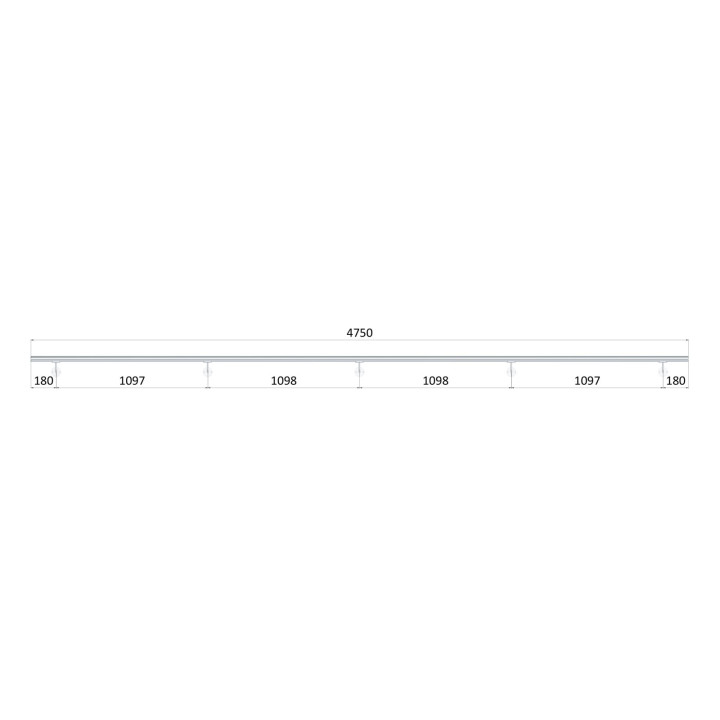 Nerezové madlo Ø42mm, L mm leštěná nerez (AISI304) (Ø42.4mm)