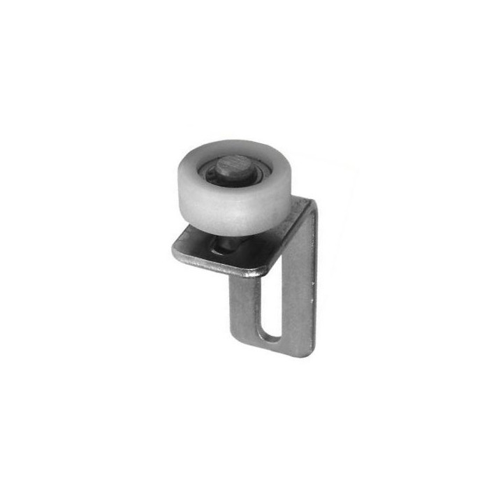 Polyamidové vodicí kolečko s ložiskem ø35mm, úhelník nastavitelný 60x85mm