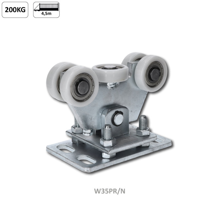 Bránový vozík do 200 kg, nastavitelný, profil 70 x 70 mm