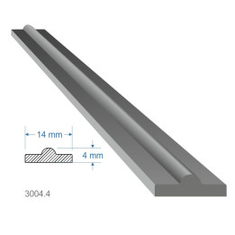 Pásovina plochá T 14 x 4 mm, měkká, 2000 mm