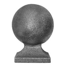 Koule ozdobná, L-90 mm, podstavec 58x58 mm, dutá