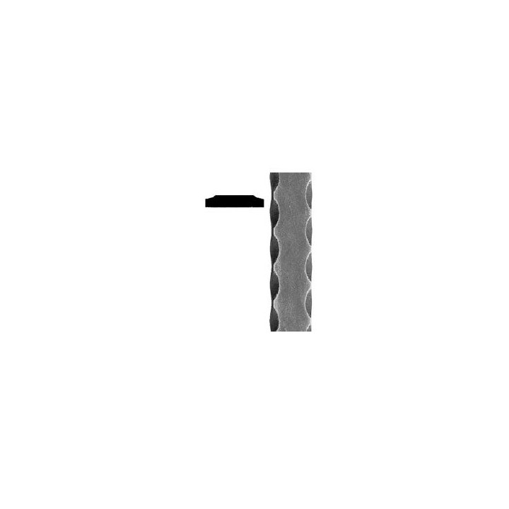 Plochá tyč plná 30 x 8 mm, ocel S235, zdobená
