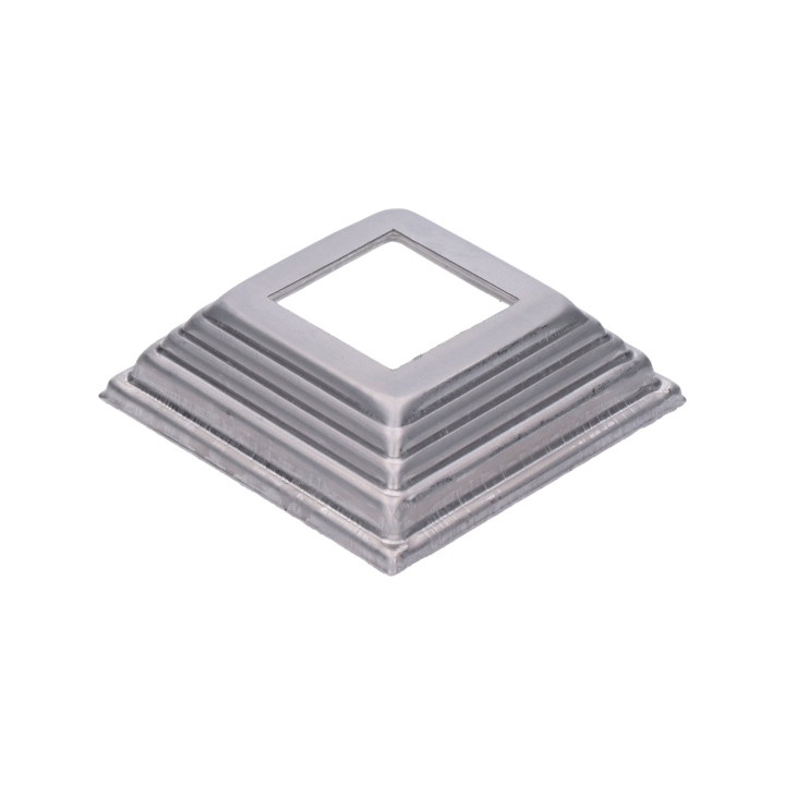 Krytka plechová 100 x 100 x 29 mm, díra 42 x 42 mm
