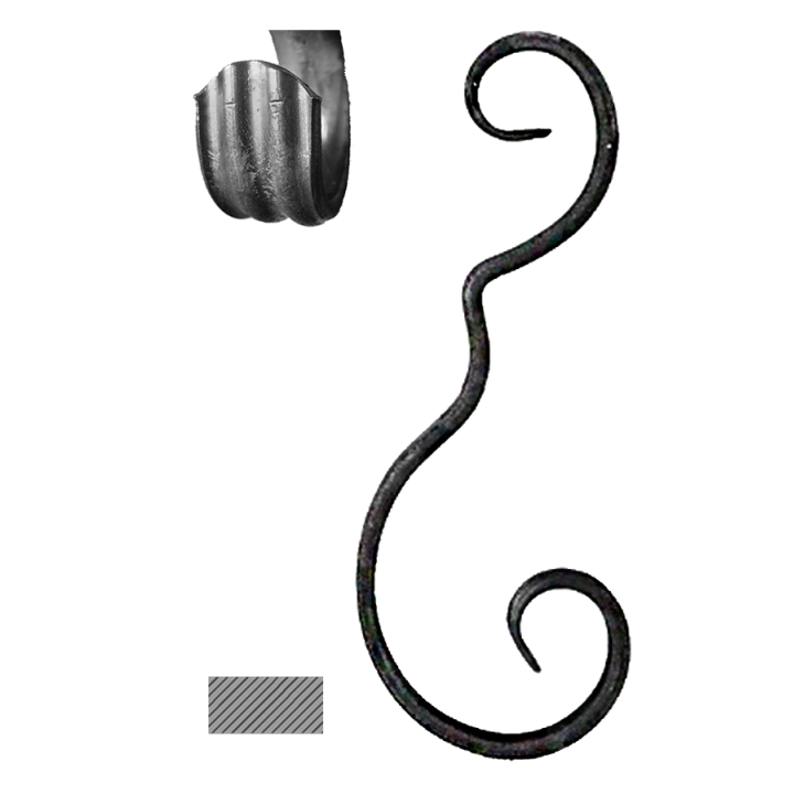 Prvek 220x83 mm profil 14x6 mm