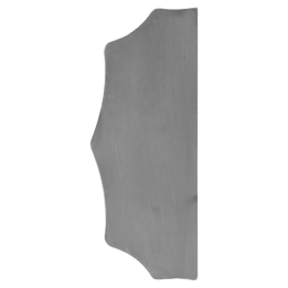 Štít 230x93x3 mm bez otvorů hladký oboustranný (levý i pravý)