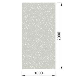 Perforovaný plech 1000x2000x1.5mm kruhové otvory pozink