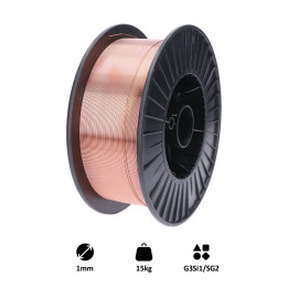 Drát svářecí 1 mm - MIG/MAG(CO2), G3Si1/SG2, 15 kg
