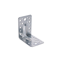 úhelník s prolisem 90x90x65mm, 2,0mm, pozink, díry průměr 5mm-16ks, 7mm-12ks, 11mm-2ks