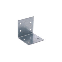 úhelník široký 60x60x60mm, 2,0mm, pozink, díry průměr 4,5mm - v počte 8ks