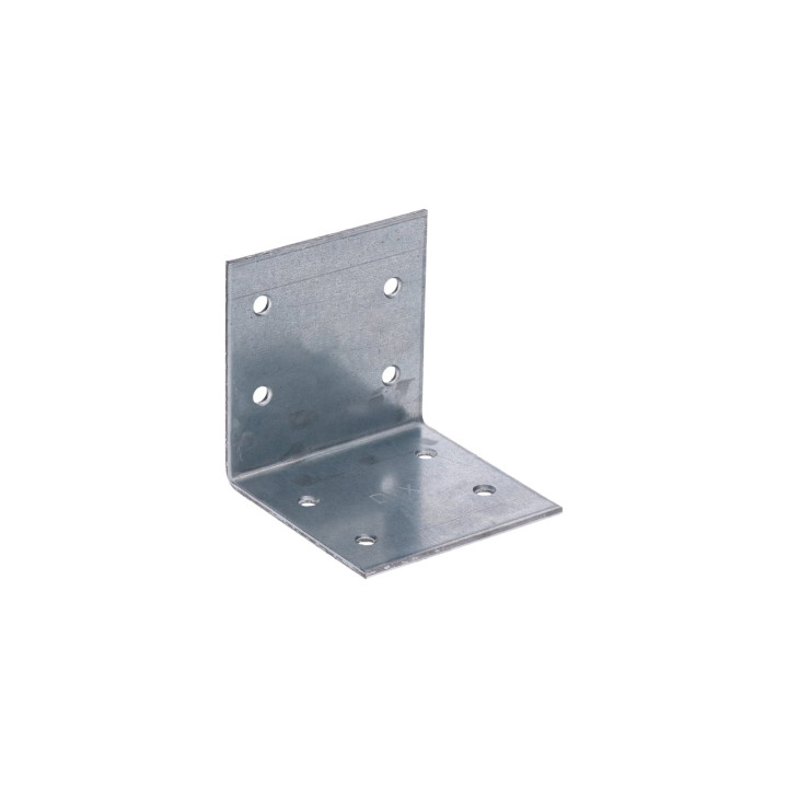 úhelník široký 60x60x60mm, 2,0mm, pozink, díry průměr 4,5mm - v počte 8ks