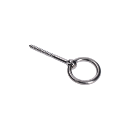 Nerezový šroub s kruhem, závit do dřeva, AISI316, 60mm