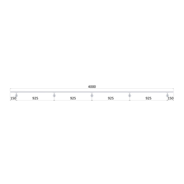 Madlo 40x40mm, L-4000mm, broušená nerez AISI304