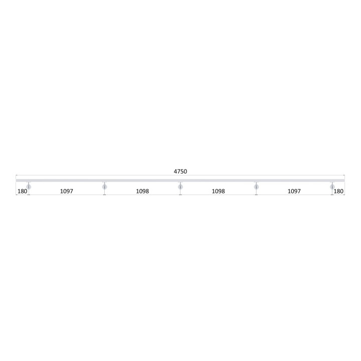Madlo 40x40mm, L-4750mm, broušená nerez AISI304