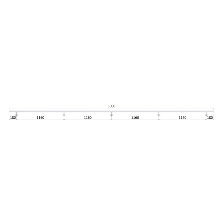 Madlo 40x40mm, L-5000mm, broušená nerez AISI304