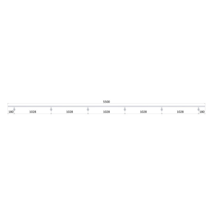 Madlo 40x40mm, L-5500mm, broušená nerez AISI304