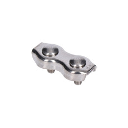 Lanová svorka, duplex pro lanko ø 4 mm, broušená AISI 304