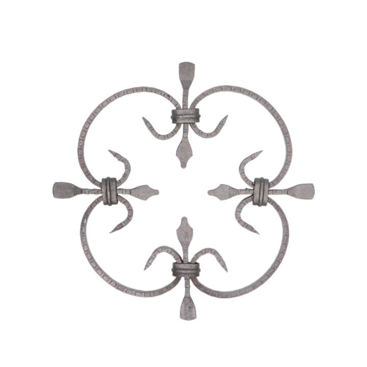 Kovářský ornament H 250 x L 250 mm, 10 x 5 mm