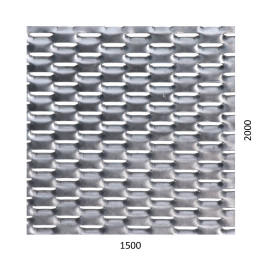 Tahokov Fe, 1500 x 2000 x 1,5 mm, oko 47 x 18 mm
