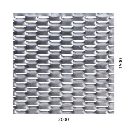 Tahokov Fe, 2000 x 1500 x 1,5 mm, oko 47 x 18 mm
