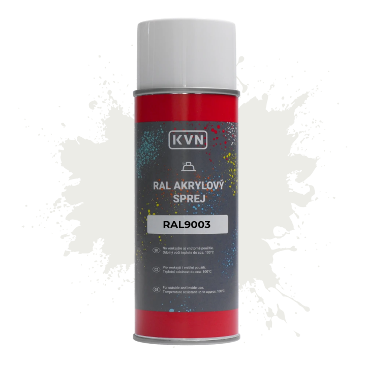 Barva ve spreji - RAL 9003, 400 ml