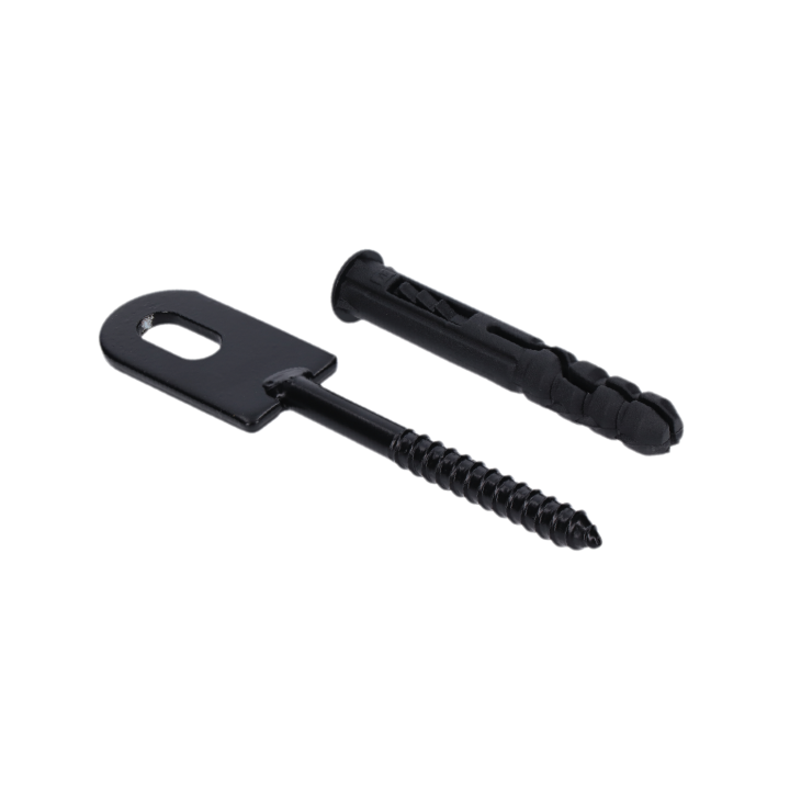 Kotveníe plotu 50X25mm s hmoždinkou, černé