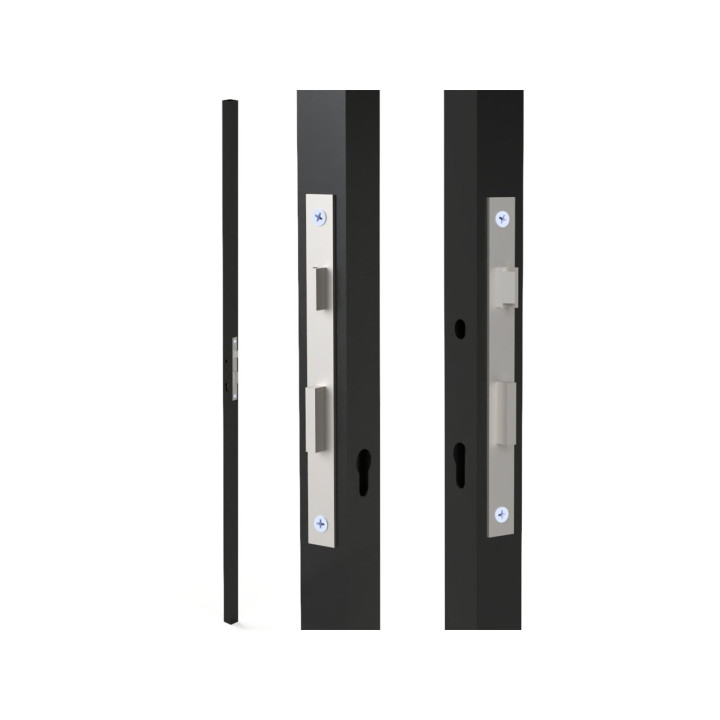 Profil 40x40x2mm H-2000mm se zámkem ZM90/40H, levý