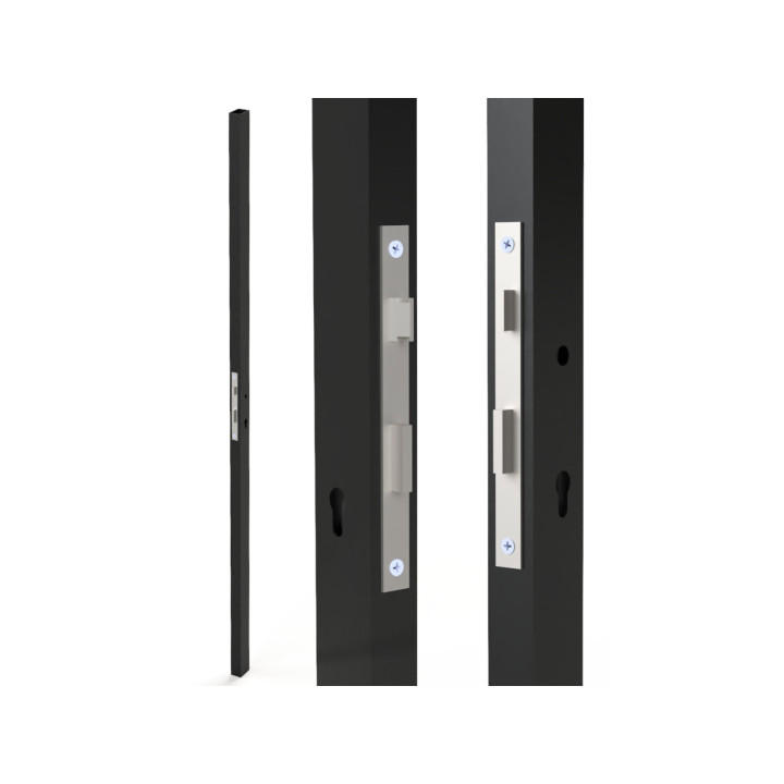Profil 60x40x2mm H-2000mm se zámkem ZM90/50H, pravý
