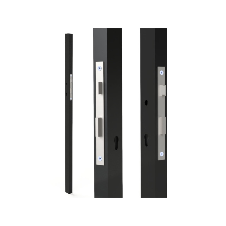Profil 60x40x2mm H-1500mm se zámkem ZM90/50H, levý