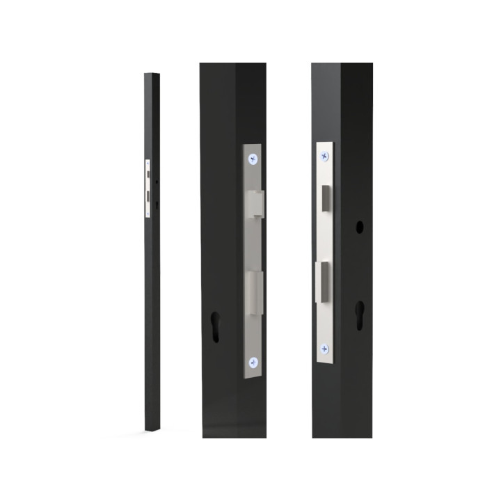 Profil 60x40x2mm H-1500mm se zámkem ZM90/50H, pravý