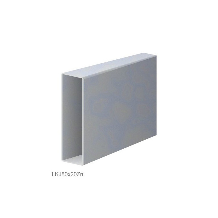 Uzavřený profil 80x20x1,2mm, zinkovaný DX51D+Z100, hladký (L=6000mm)