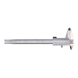 Posuvné měřítko s hloubkoměrem KINEX 150 mm, 0,02 mm, aretace šroubkem, paralelní vedení, monoblok, DIN 862