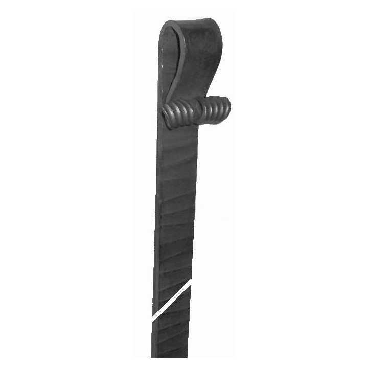 Klapačka černá S235 50x6x1900 mm