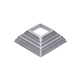 Krytka plechová 90x90x29 mm, díra 32x32 mm