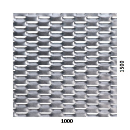Tahokov Zn 1000 x 1500 x 1,5 mm, oko 47 x 18 mm