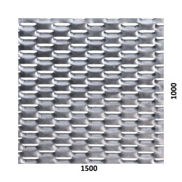 Tahokov Zn 1500 x 1000 x 1,5 mm, oko 47 x 18 mm