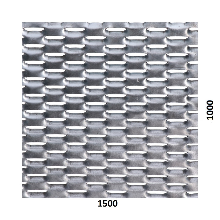 Tahokov Zn 1500 x 1000 x 1,5 mm, oko 47 x 18 mm