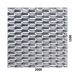 Tahokov Zn 2000 x 1500 x 1,5 mm, oko 47 x 18 mm