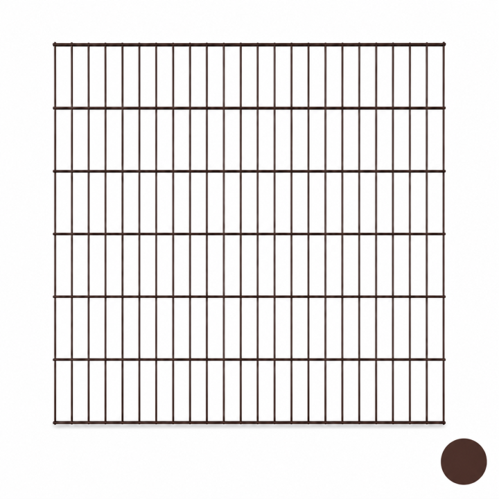 Plotový panel 2D OPTIMAL 6/5/6, hnědý