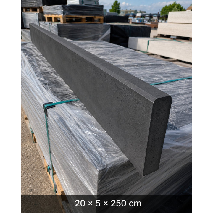 Podhrabová deska 5cm, hladká grafit 2500x200x50mm