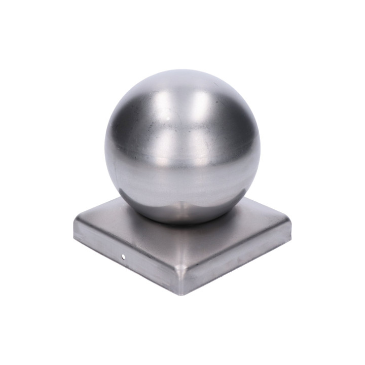Stříška na sloupek kulatá základna 60 x 60 mm, koule 60 mm