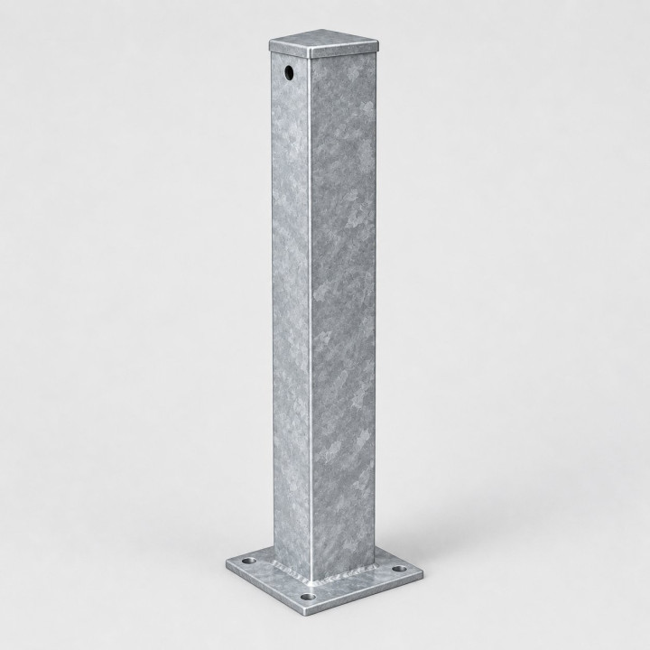 Sloupek s patkou PROFI 120x120x3mm, žárové zinkování