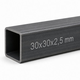 Jekl profil 30x30x2,5mm s kovanými okraji