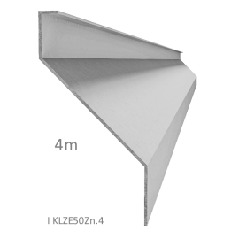 Z-profil lamela 4000 mm, s vyztuženou hranou 10 mm